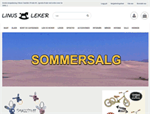 Tablet Screenshot of linusleker.no